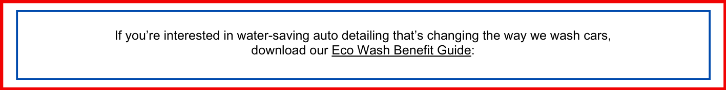 Red & Blue Eco Wash Benefit Guide