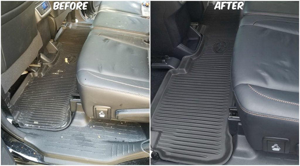 Vacuuming a Car - Before and After