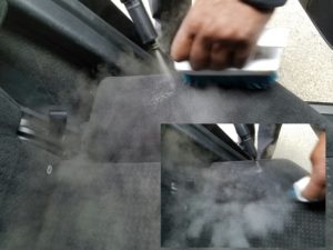 How to clean chocolate off car seat step 2