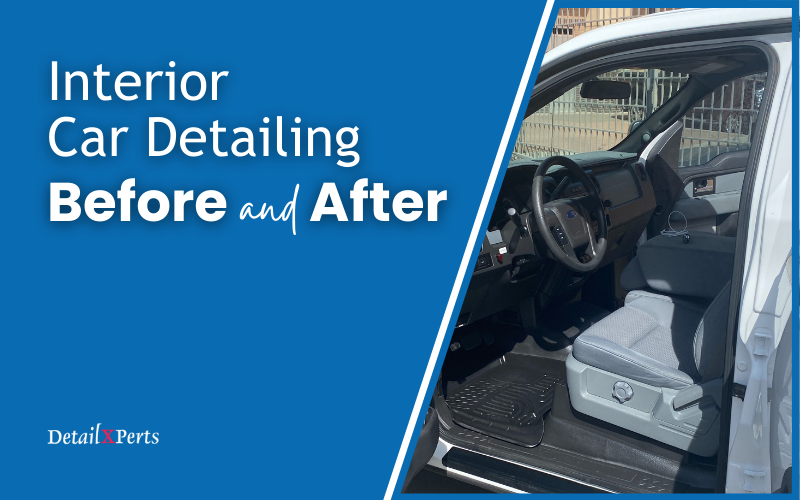 Interior Car Detailing Before and After
