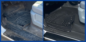 Before and After Interior Car Detailing of Mats